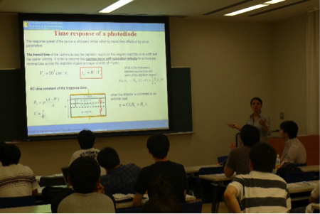 Prof. Shahedipour-Sandvik reached a class in Japan