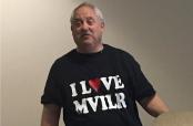 Jerry Weill wears his I Love MVILR tshirt
